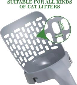 Colher De Pá De Lixo De Gato Com Saco De Recarga, Filtro De Animais De Estimação, Selecionador De Lixo De Banheiro Limpo, Suprimentos De Gato, Caixa De Auto Limpeza - Image 3