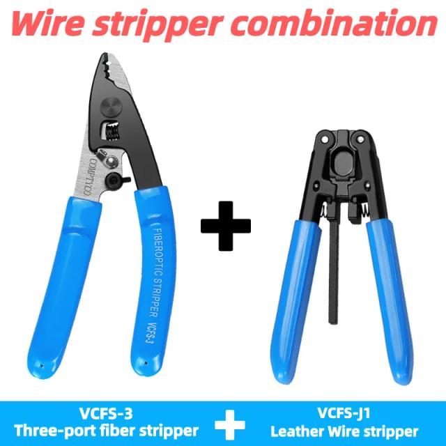 Kit Completo de Ferramentas para Instalação de Fibra Óptica - Stripper de Fio e Modelos FTTH VCFS-2, VCFS-3 e VCFS-J1