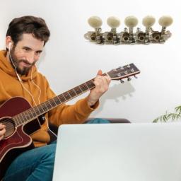 Afinadores guitarra clássica, afinadores cordas guitarra, cravelhas máquina, botões afinação cordas peças - Image 3