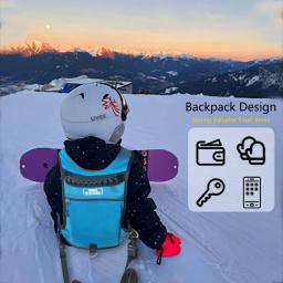 Arnês de esqui para crianças mochila ajustável cinto de treinamento de snowboard crianças controle de velocidade trela skate equipamento de treinamento criança - Image 4