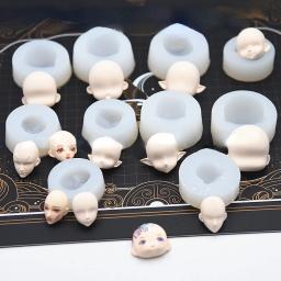 Caseiro Ultra Luz Argila Boneca Cara Molde, Cabeça De Boneca De Silicone, Modelagem Artesanato Suprimentos, Caráter De Cerâmica Dos Desenhos Animados, Ferramentas De Rosto - Image 1