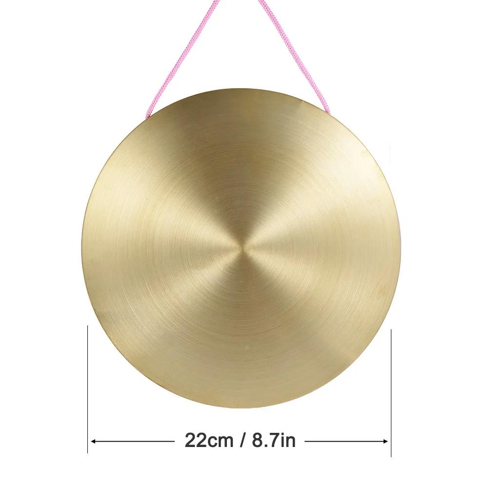 15 / 22 / 30 cm mão gongo pratos bronze cobre gong capela opera percussão instrumento com martelo de jogo redondo - Image 1
