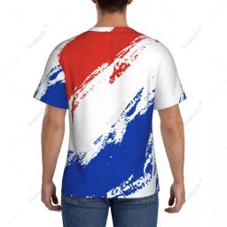 Camisa do futebol com nome personalizado para homens e mulheres, camisa apertada dos esportes na bandeira dos estados unidos - Image 4