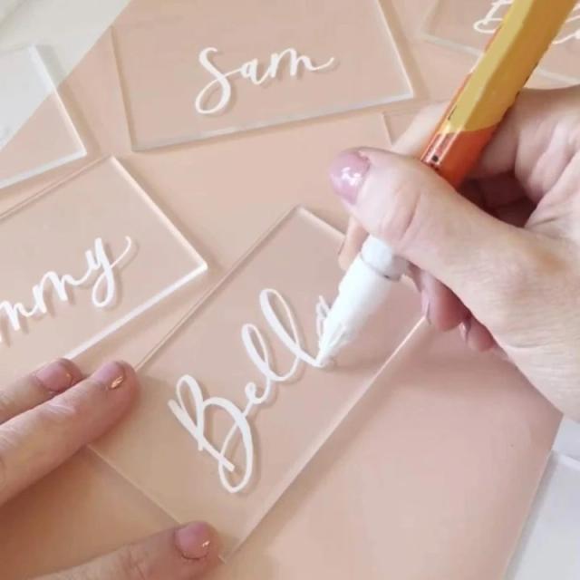 Cartões de Casamento Personalizados para Decoração de Mesa - 50 Peças com Mensagens Especiais para Eventos e Festas