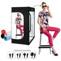 Kit SH-Dimmable Photo Studio portátil com 8 tiras de luz LED, 100x200cm, apto para fotografia, fotos retrato - Image 1