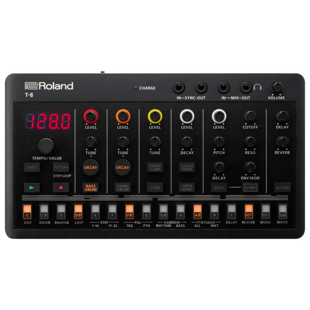 Explore o Som das Legendárias Roland Drum Machines: TR-808, TR-909, TR-606 e T-8 com Seis Ritmos Emocionantes