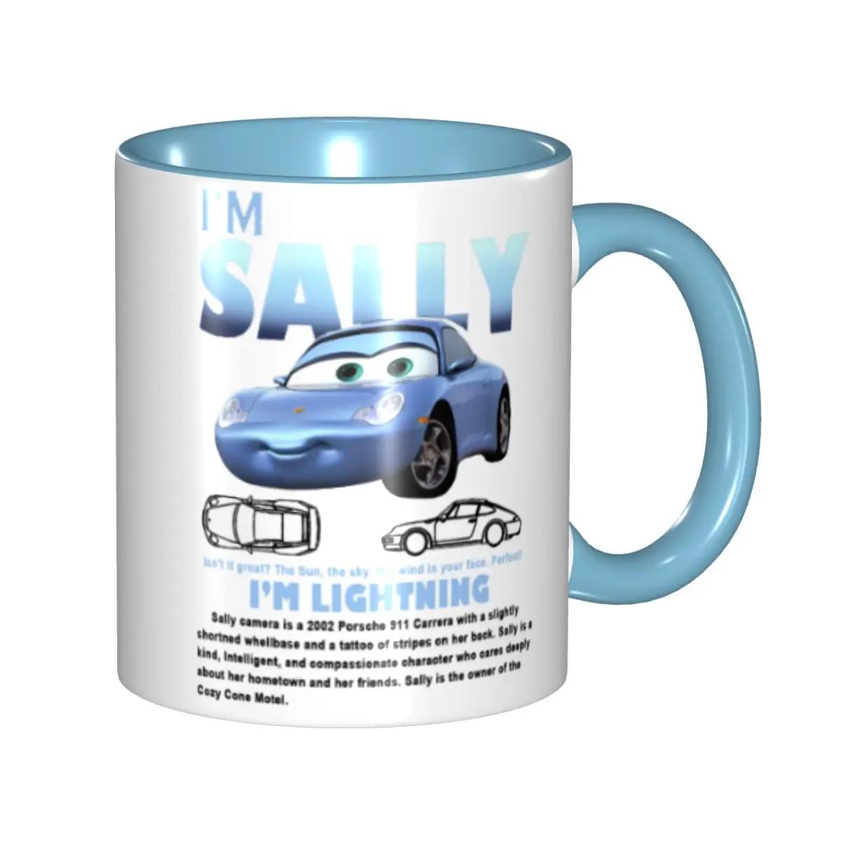 Eu sou Relâmpago Sally Merch Canecas, Copo De Café Do Carro, Cute Mcqueen, Presente para a Menina, Mulheres - Image 1