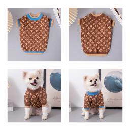 Camisola Corgi Pomeranian Double-Layer, roupa de estimação elástica alta, suprimentos luxuosos para cães, quente, respirável, marca high-end, inverno - Image 1