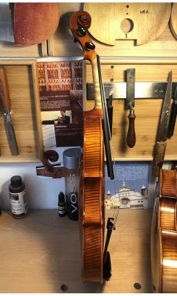 Violino profissional artesanal com estojo e arco, instrumentos musicais, 4/4, amarelo dourado, high-end - Image 4