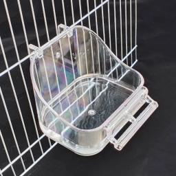 Caixa banho para papagaio, banheira para gaiola pássaros pequenos, acessórios para gaiola pássaros pequenos - Image 5