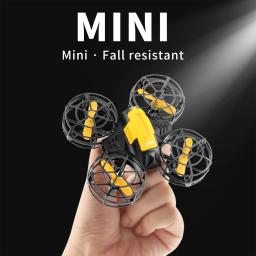 4drc v18 mini drone 3d flip modo sem cabeça drones pressão de ar altura manter rc quadcopter dron brinquedo das crianças presente novo - Image 1