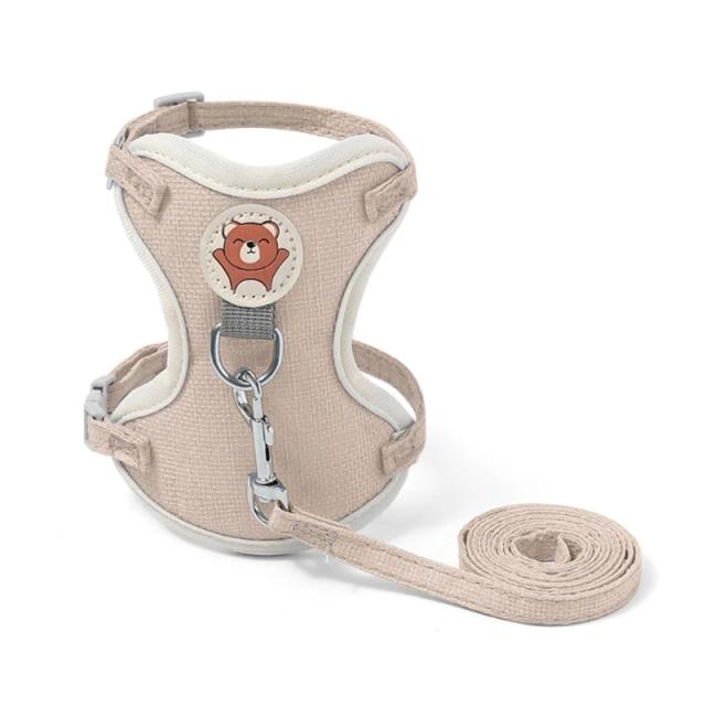 Arnês Ajustável para Gatos e Animais de Estimação - Ideal para Passeios com Segurança e Conforto