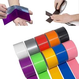 Super fita de tecido auto-adesiva, fita adesiva colorida, Heavy Duty, nenhum resíduo, Artesanato, colorido, impermeável, Artesanato, DIY, arte, embalagem, codificação, 4,8 centímetros x 10m - Image 1
