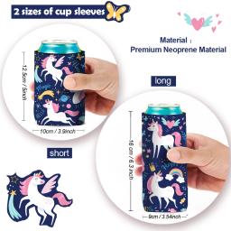 Isolados Slim Neoprene Cooler para Tall Skinny ou Standard Latas, Soda Beer Sleeve, 1 Pacote, 12oz - Image 6