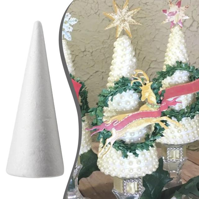 Cones de Espuma de Poliestireno para Pintura DIY - Decoração Criativa para Festas e Presentes Artesanais