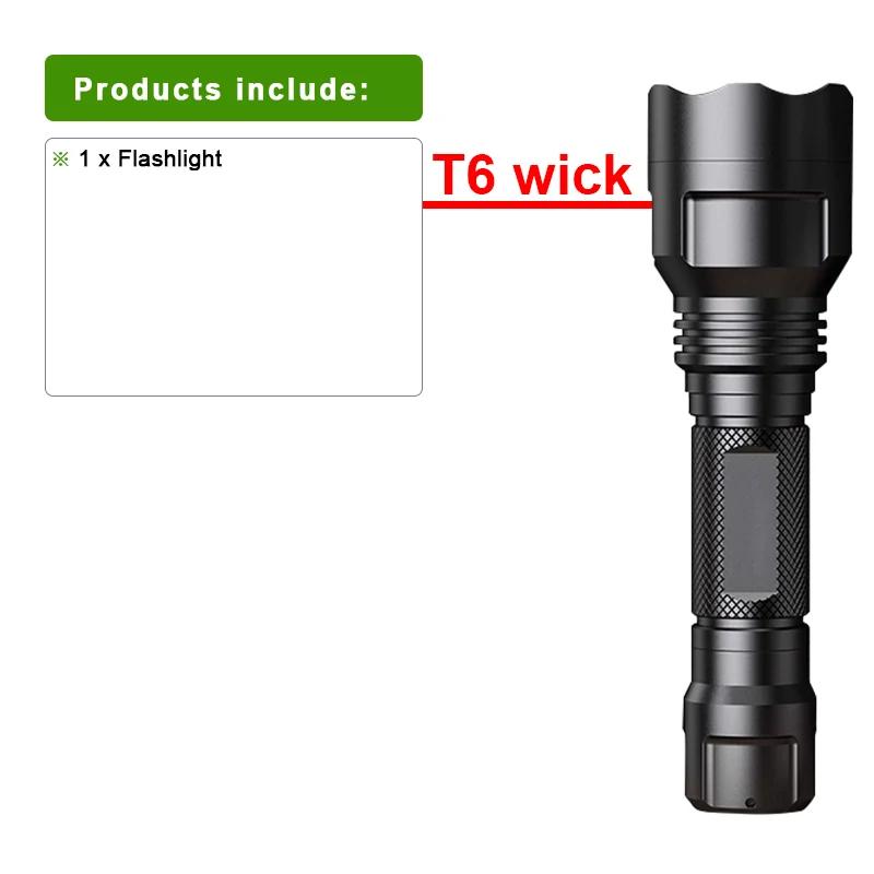 Lanterna tática militar led profissional, alta potência, longo alcance, luzes, 18650, caça, autodefesa, lanterna noturna - Image 1
