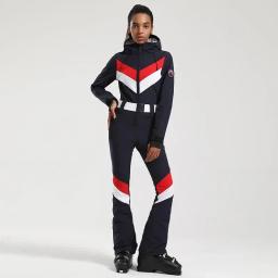 Terno de esqui impermeável para mulheres, windproof snowboarding, macacão feminino, roupas ao ar livre, inverno, novo, 1 pc - Image 3