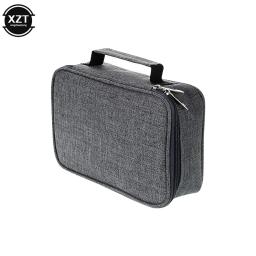 Universal 72 Buracos Escola Casos 3 Compartimentos Escola Lápis Canvas Case Tecido Pen Bag Box Pouch For Artist Stationery Supplies - Image 4