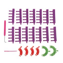 Máquina de tricô Tear Fio De Lã, Arte Artesanato Fazendo Ferramentas, Cachecol, Chapéu, Malha De Meias, Combinação Arbitrária, 1 Conjuntos, 20Pcs - Image 2