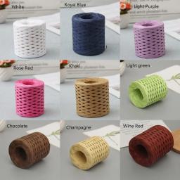 Fio de ráfia de malha para papel higiênico, 200m, eco-friendly, wrap cinta, crochê corda, chapéu do verão - Image 4