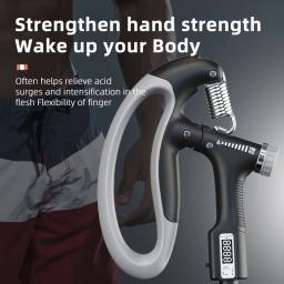 Equipamento Fitness Smart Counting Grip, Ajuste Livre, Treinamento Profissional de Mão, Treinamento Muscular do Braço, 10-100kg - Image 3