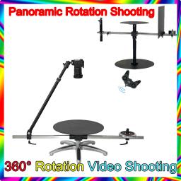 Plataforma De Tiro De Vídeo, Mesa De Fotografia Profissional, Cabeça Panorâmica, Plataforma Giratória, Studio Photo Booth, Rotação De 360 °, Novo - Image 1