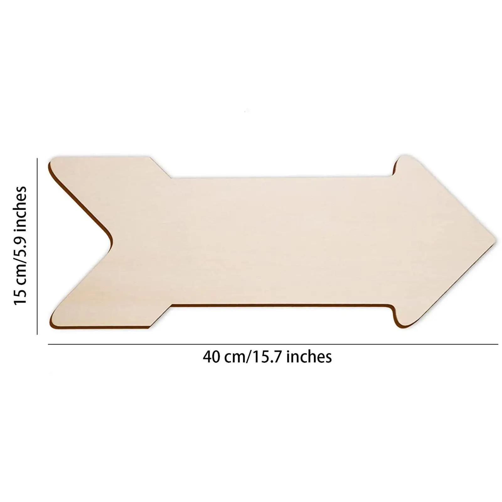 Setas em branco Slices Banners, Sinal De Madeira Sem Pintar, Placa De Endereço Para Bar, Feriado, Casamento, Festival, Jardim, Hotel, DIY, 4Pcs - Image 1