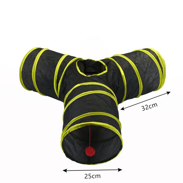Tubo Túnel para Gatos Brinquedo Interativo Exercício Interno Durável