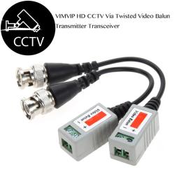 20 peças ahd/cvi/tvi torcido bnc cctv vídeo balun transceptores passivos utp balun bnc cat5 cctv utp vídeo balun até 3000 pés de alcance - Image 2