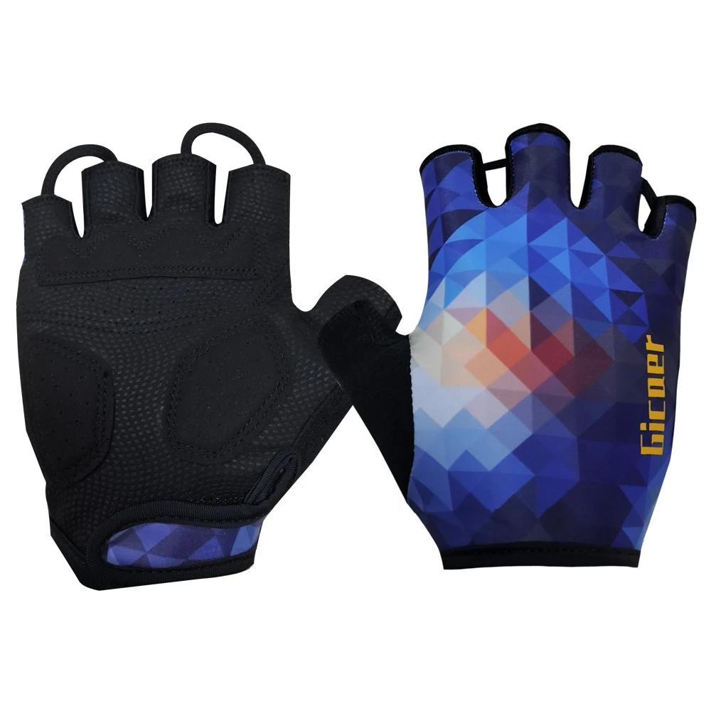Luvas de ciclismo de meio dedo para equipe profissional, Anti-derrapante e amortecedor, Respirável, 2024 Pro - Image 1