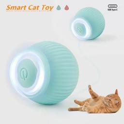 Gato inteligente rolando bola brinquedos recarregável gato brinquedos bola de movimento auto-movimento gatinho brinquedos para interior interativo jogando 2024 4 - Image 2