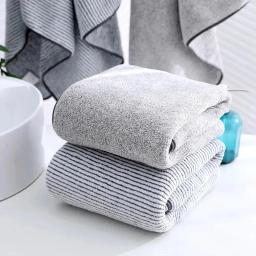 Toalhas De Banho De Microfibra Espessada Para O Corpo, Toalha De Secagem Rápida Para Esportes De Ginástica, Robe De Banho, Absorvente, Banho De Sol Na Praia - Image 5