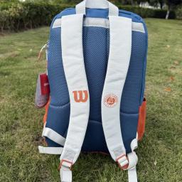 Wilson 2024 Team Roland Garros Mochila Francesa Aberta Multifuncional Grande Capacidade Laranja Azul Cinza Bolsa de Tênis de Ombro Duplo - Image 5
