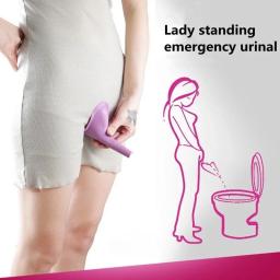 1pc/2 pces/3 pçs de emergência portátil feminino mictório levante-se coletor de urina ao ar livre para mulheres toalete wc funil acampamento ferramenta reutilizável - Image 1