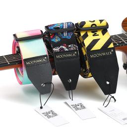 2022 nova moda impresso correia da guitarra para acústico guitarra elétrica baixo acessórios musicais cores opcional cinto de guitarra - Image 2