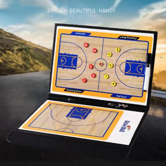 Placa de Treinamento Portátil para Treinadores de Basquetebol com Apagamento Fácil