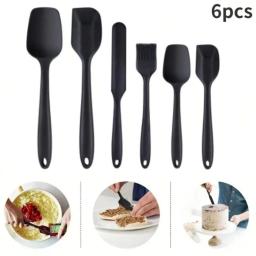 Conjunto de espátula de silicone antiaderente, resistente ao calor, ferramenta Premium de cozimento de cozinha, torneiras, espátulas essenciais para cozinhar e misturar - Image 1