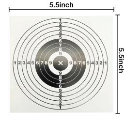 Papel de treinamento de tiro com arco e flecha, película de papel para treino de tiro com arco e flecha acessórios de 14*14cm com 100 folhas - Image 2