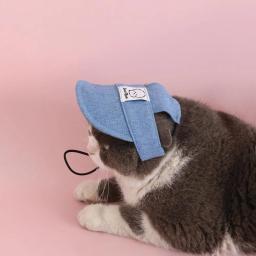 Chapéu de basebol ajustável com orelhas para animais, proteção solar para cães, verão - Image 5