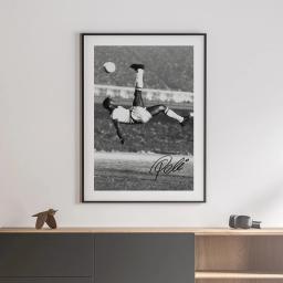 Brasil Futebol Legend Pele Bicicleta Kick Poster Vintage Football King Canvas Prints Pintura Imagem para quarto Home Wall Decor - Image 3