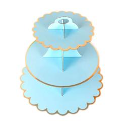 Carrinho De Cupcake De Papel Descartável, Decoração De Festa De Aniversário Suprimentos, Sobremesa De Casamento Display Racks, Decoração Do Bolo Do Chuveiro Do Bebê, 3 Camadas - Image 3