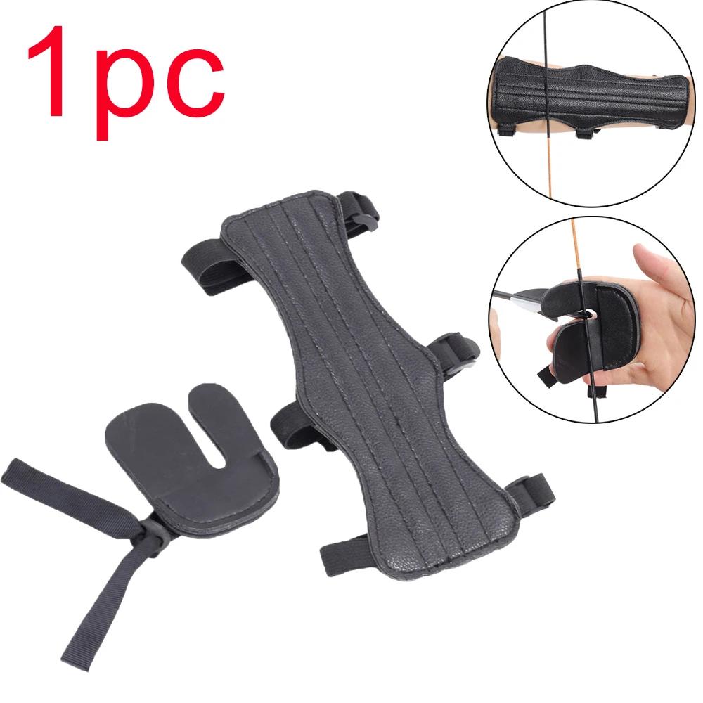 1-4 pçs náilon arm guarda engrenagem arco e flecha prática antebraço protetor manga acessórios estilingue tiro com arco - Image 1