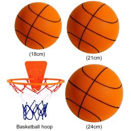 Bola de basquete silenciosa interior, bolas insufláveis, bola de espuma, crianças e adultos, brinquedo de treinamento, tamanho 3 5 7, novo, 18 cm, 21 cm, 24cm - Image 1