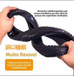 Pneu de bicicleta de 22 polegadas, cadeira de rodas, pneu externo de borracha para equipamentos de cico, acórios, sem ... - Image 5