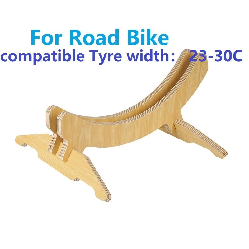 Madeira maciça Estacionamento Racks para MTB, Estrada Bicicleta, Mountain Bike Suporte, Suporte Retro, 700C - Image 1