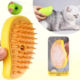 Escova de vapor para cães e gatos de estimação, 3 em 1, spray elétrico, suprimentos vaporosos, depilação, produtos de higiene, acessórios para gatos - Image 1