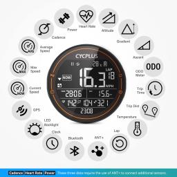 Cycplus m2 sem fio gps bicicleta computador ant + bluetooth ciclismo bicicleta de estrada mtb medidor velocidade à prova dwaterproof água cadência acessórios energia - Image 4