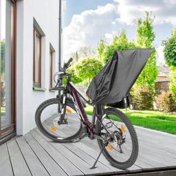 Capa de chuva para assento de bicicleta, à prova de uv, tecido oxford, à prova d'água, à prova de poeira, à prova de vento, para assento traseiro de criança - Image 6