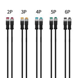DC Bicicleta Elétrica Butt Joint Plug, Conector Feminino e Masculino Impermeável, Fiação Scooter, Cabo de freio, 20cm, M9, 2 Pin, 3 Pin, 4 Pin, 5 Pcs, 20Pcs - Image 6