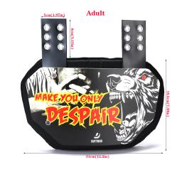 DUTYBOD Futebol Back Plate Traseiro Back Protector Futebol Low Back Pad Rugby Back Pads para Adultos e Jovens - Image 3